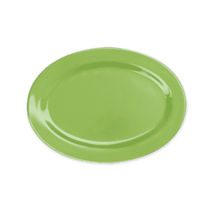 Plain Lime Green 8" Oval Platter