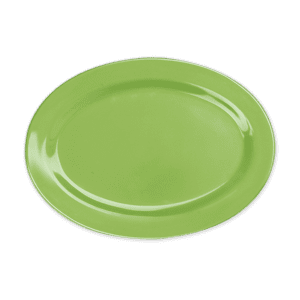 Plain Lime Green 9" Oval Platter