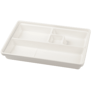 Plain Ivory 9" x 8" Lunch Tray
