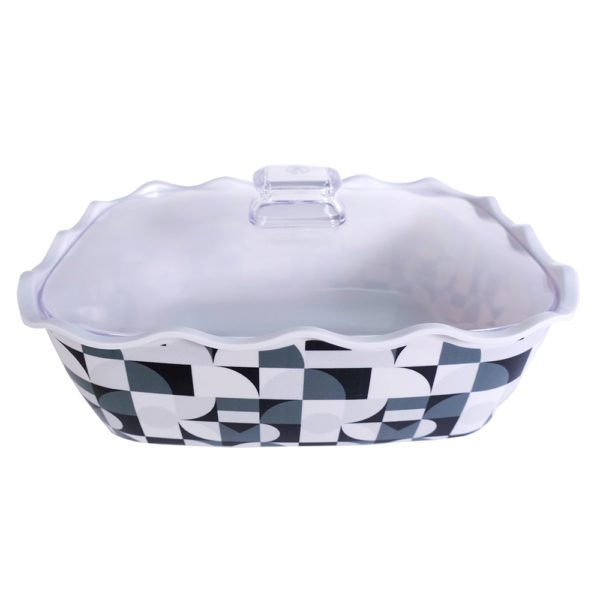 Spade Rectangular Casserole with Clear Cover