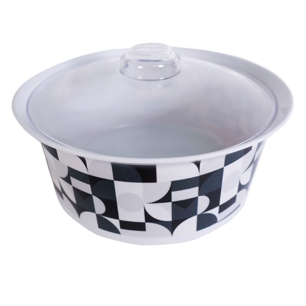 Spade Round Casserole with Clear Cover