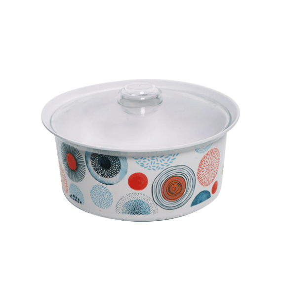 Marru Round Casserole with Clear Cover
