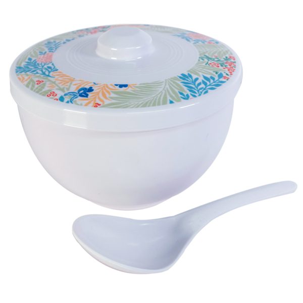 Akira Rice Bowl with Cover and Spoon