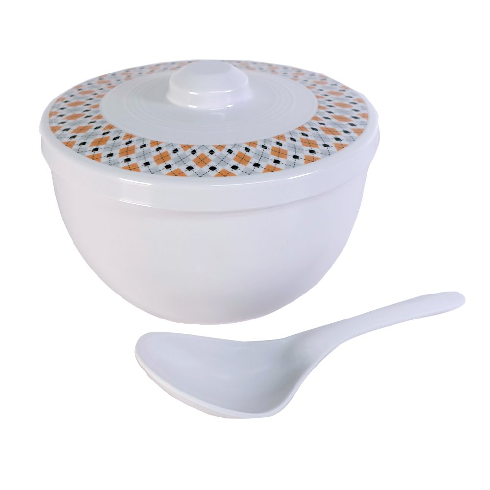 Rayons Rice Bowl with Cover and Spoon