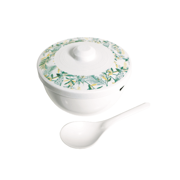 Leigh Rice Bowl with Cover & Spoon