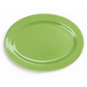 Plain Lime Green 10" Oval Platter