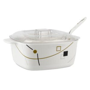Deco 10" Square Casserole with PC Cover and Spoon
