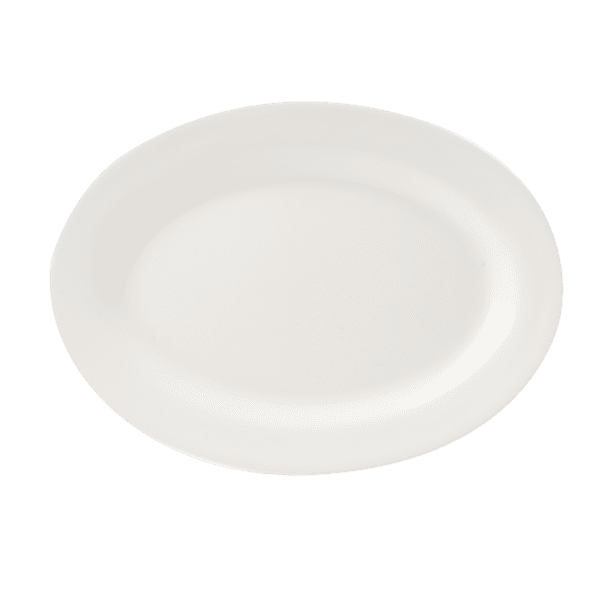 Plain Ivory 10" Oval Platter