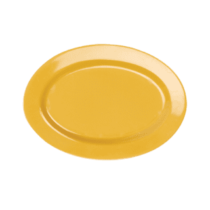 Plain Yellow 8" Oval Platter