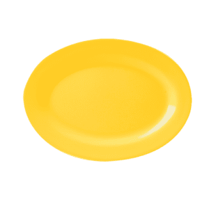 Plain Yellow 9" Oval Platter
