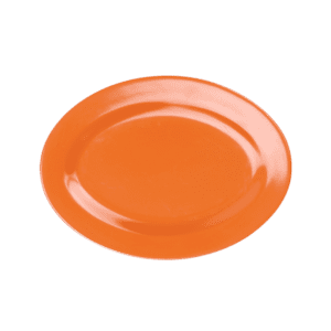 Plain Orange 9" Oval Platter