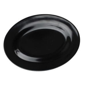 Plain Black 9" Oval Platter