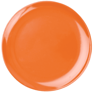 Plain Orange 10" Dinner Plate