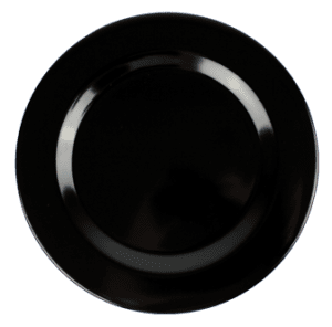 Plain Black 10" Dinner Plate