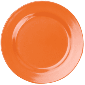 Plain Orange 10" Dinner Plate