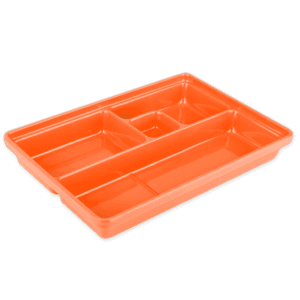 Plain Orange 10" Lunch Box