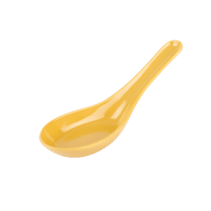 Plain Yellow 5" Chinese Spoon