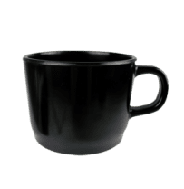 Plain Black 250ml Coffee Mug