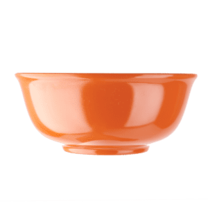 Plain Orange 4" Rice Bowl