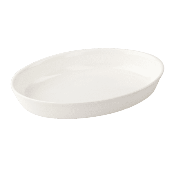 Plain Ivory 10" Oval Baker