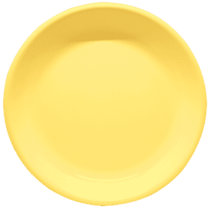 Plain Yellow 9" Dessert Plate