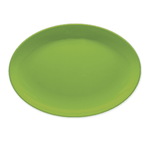 Plain Lime Green 12" Oval Platter