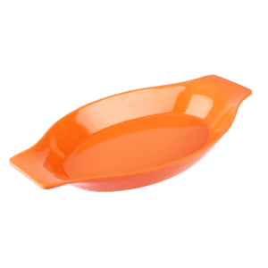 Plain Orange 10" Pasta Plate
