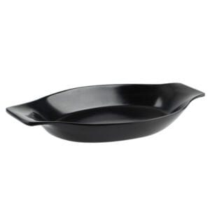 Plain Black 10" Pasta Plate