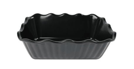Plain Black 10" x 7" Crocks Rectangular Server