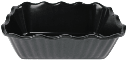 Plain Black 15" x 11" Crocks Rectangular Server