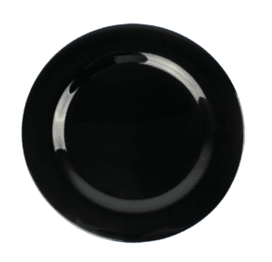 Plain Black 8" Bread Plate