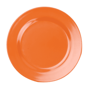 Plain Orange 8" Bread Plate