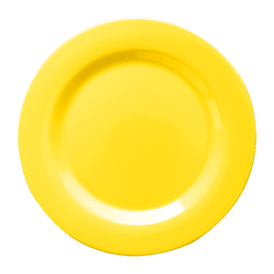 Plain Yellow 8" Bread Plate