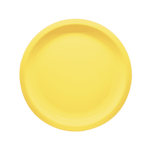 Plain Yellow 6" Round Plate