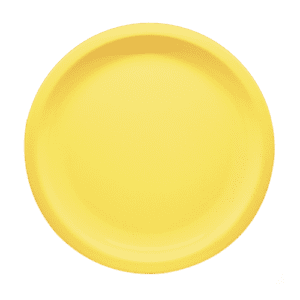 Plain Yellow 8" Round Plate