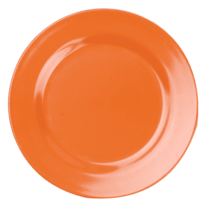 Plain Orange 9" Fish Plate