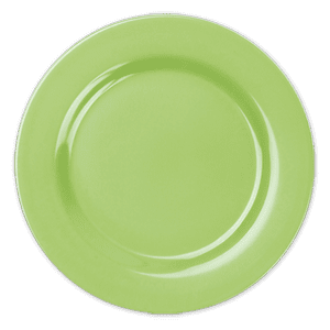 Plain Lime Green 9" Fish Plate