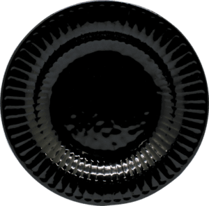Roulette Black 9" Classic Round Deep Plate
