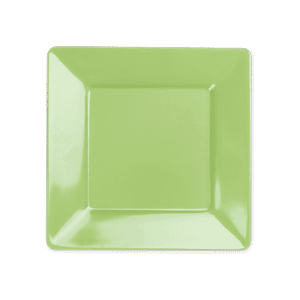 Plain Lime Green 6" Square Plate