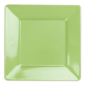 Plain Lime Green 9" Square Plate