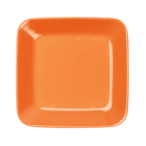 Plain Orange 6" Square Plate