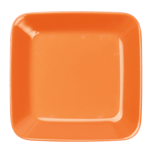 Plain Orange 8" Square Plate