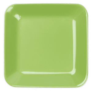 Plain Lime Green 9" Square Plate