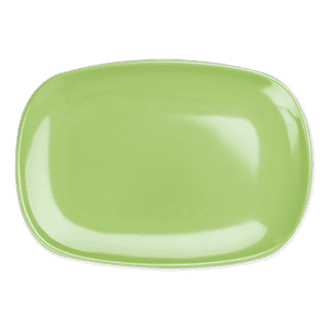 Plain Lime Green 10" Rectangular Plate