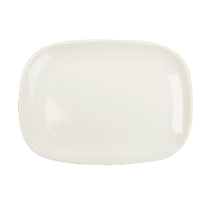 Plain Ivory Rectangular Plate