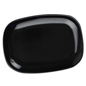 Plain Black 10" Rectangular Plate