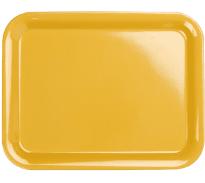 Plain Yellow 17" x 12"" Serving Tray