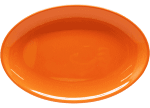 Chroma Tiger Orange 12" Oval Platter