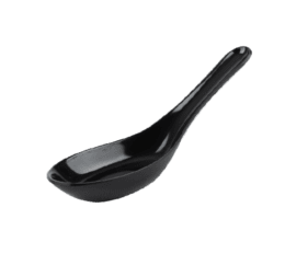 Plain Black 5" Chinese Spoon