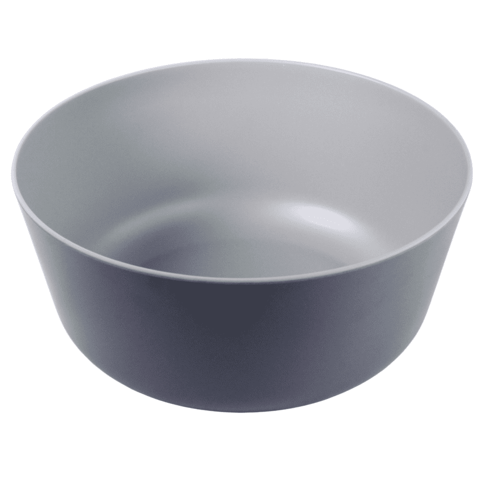 10" TWO TONE SALAD BOWL--SEAL GRAY